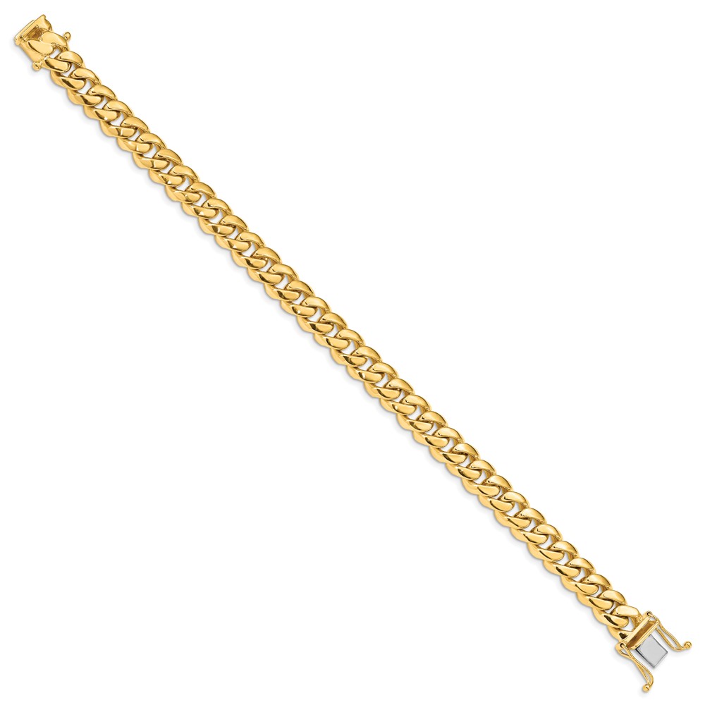 10k 8.7mm Hand-polished Miami Cuban Chain Link Bracelet - Image 3