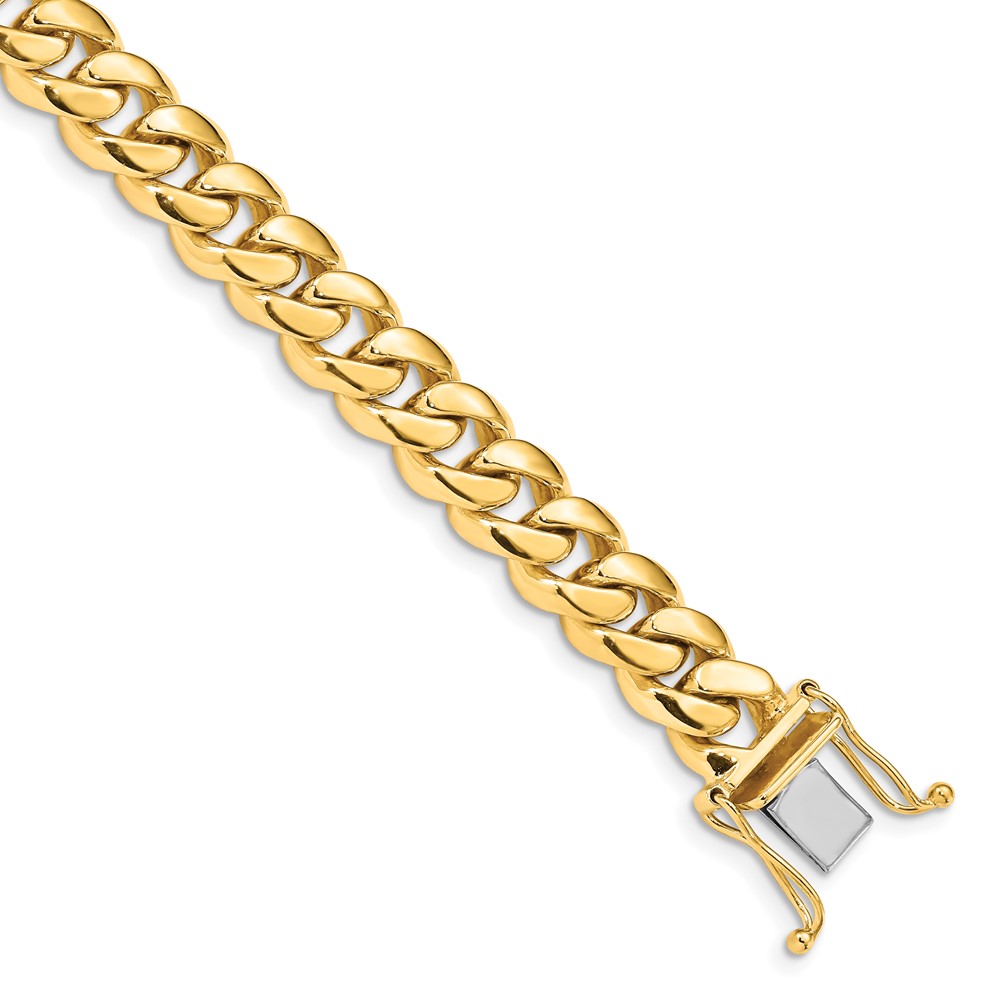 10k 8.7mm Hand-polished Miami Cuban Chain Link Bracelet - Image 1