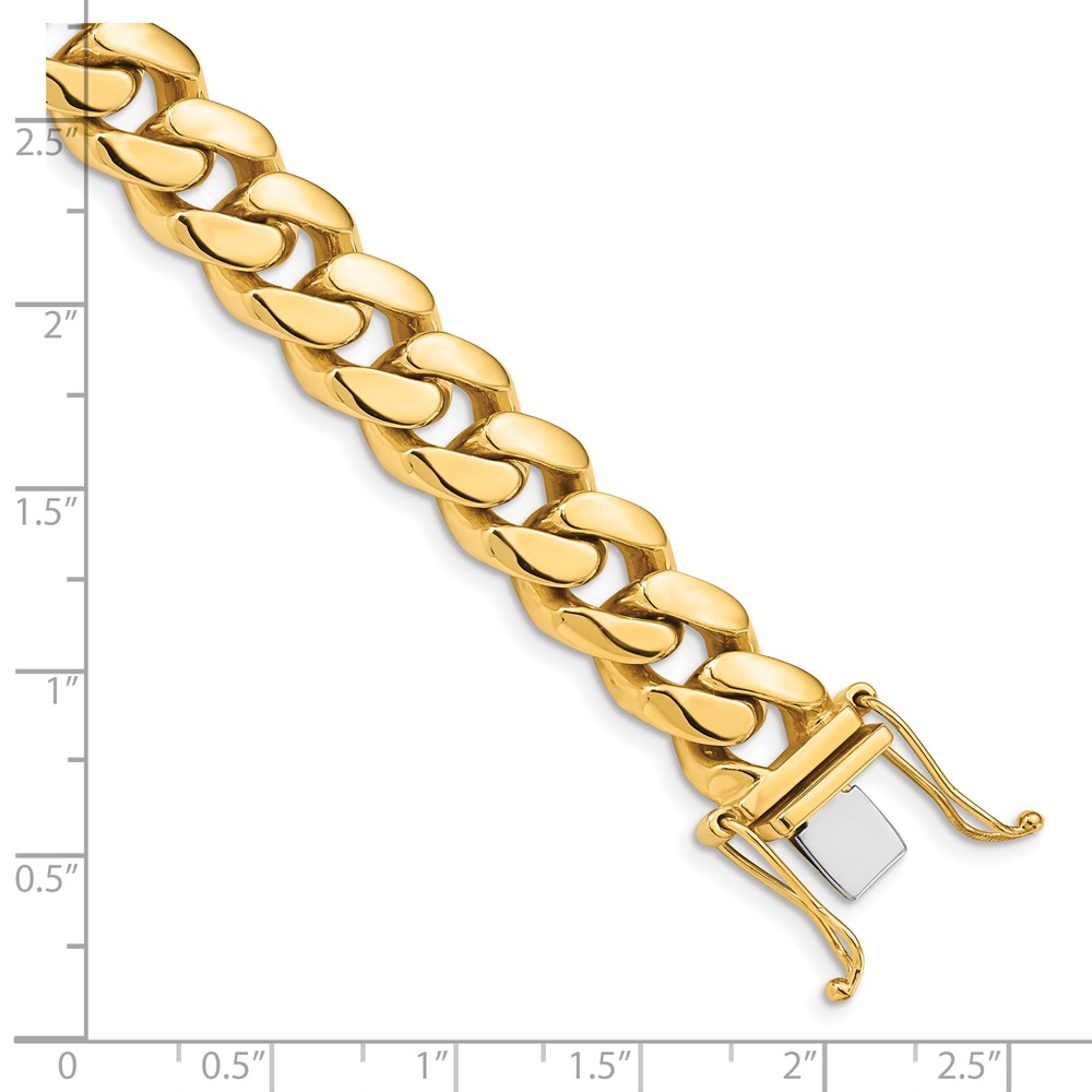 10k 10.7mm Hand-polished Miami Cuban Link Bracelet - Image 2