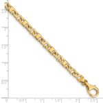 10k Hand Polished 4.4mm Fancy Link Bracelet - Image 2