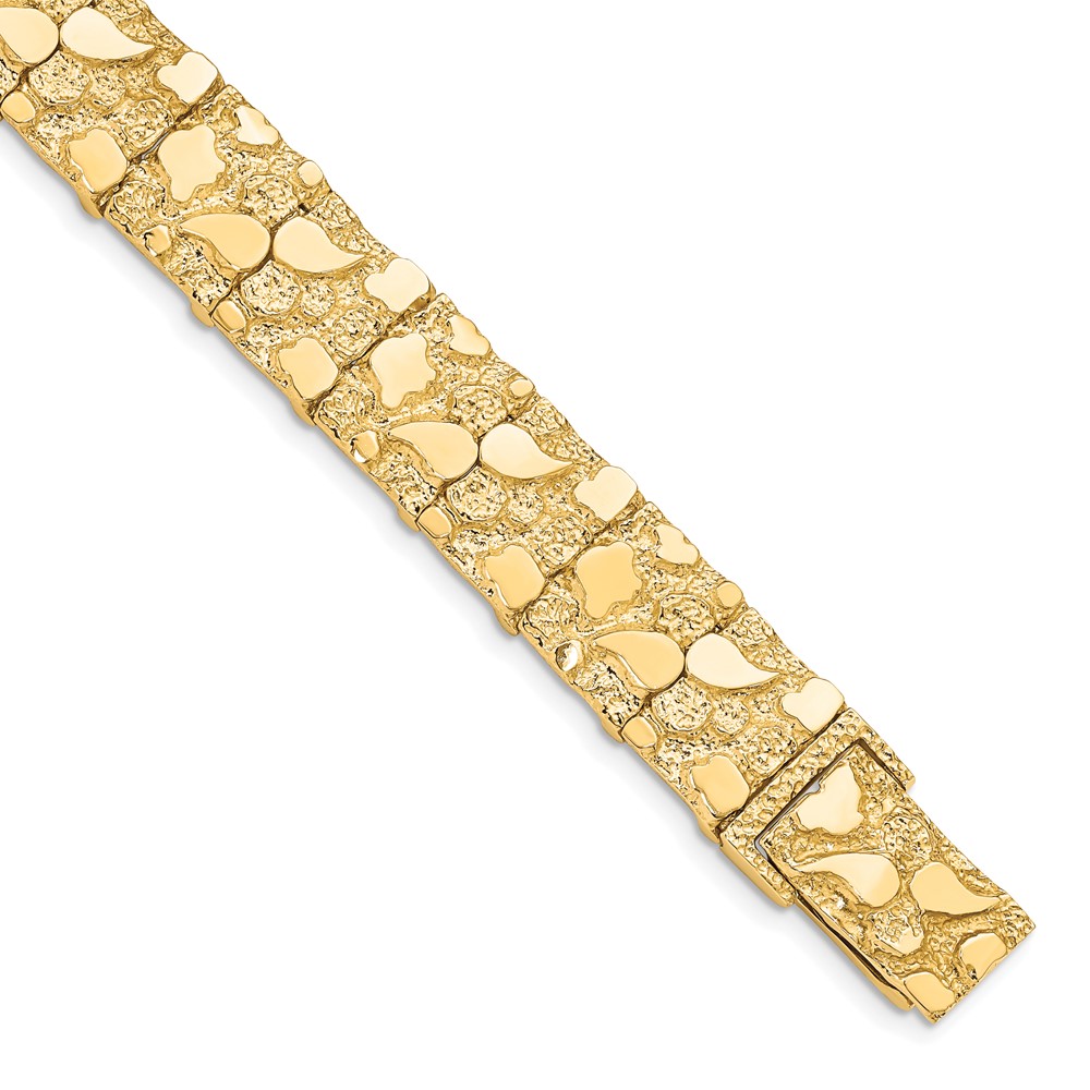 10k 12.0mm NUGGET Bracelet - Image 1