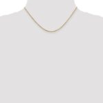10k 2mm Round Open Link Cable Chain - Image 4
