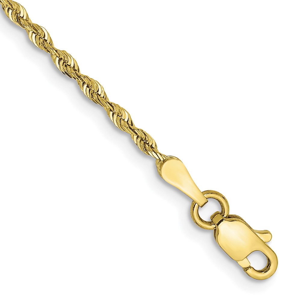 10k 1.85mm D/C Quadruple Rope Chain Anklet - Image 1
