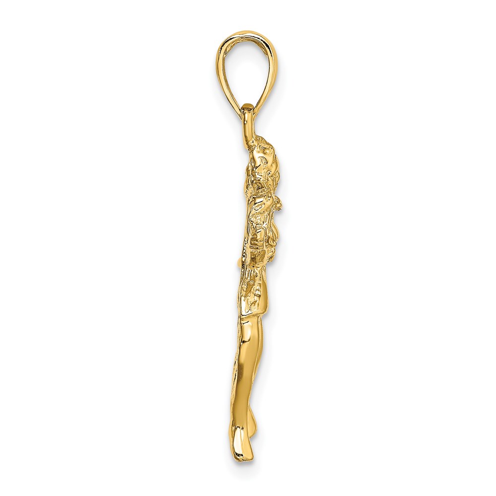 14k Large Virgo Zodiac Charm - Image 2