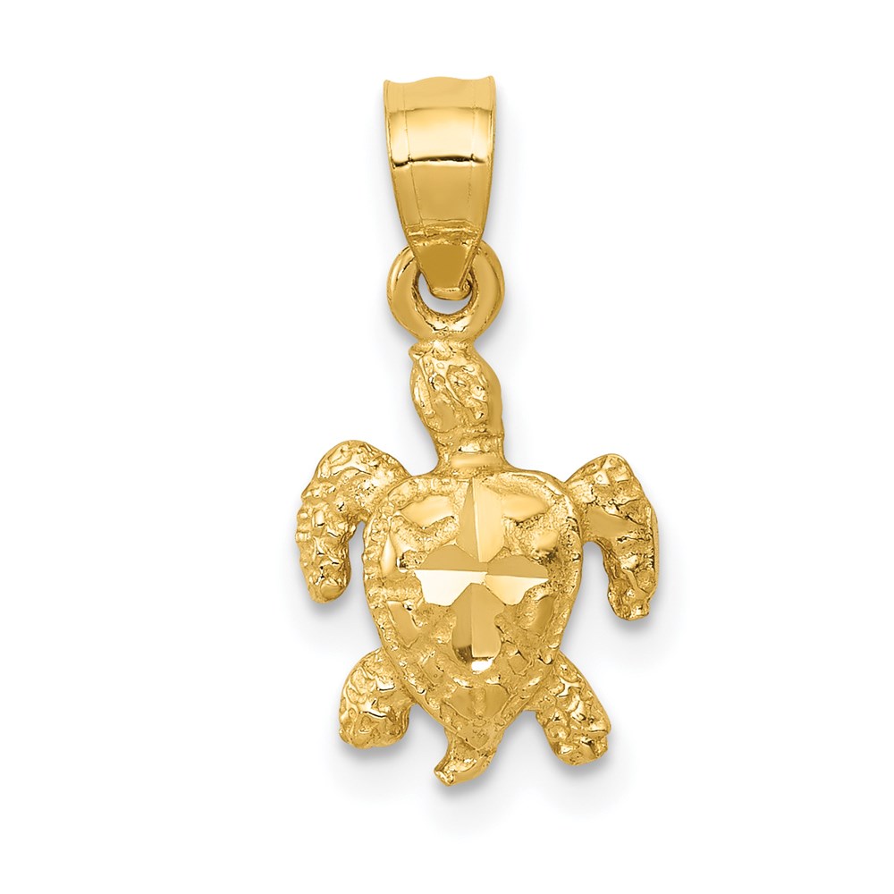 14K Turtle Pendant - Image 1