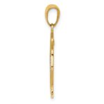 14k Two-tone Polished and Satin Solid Saint Florian Medal Pendant - Image 2