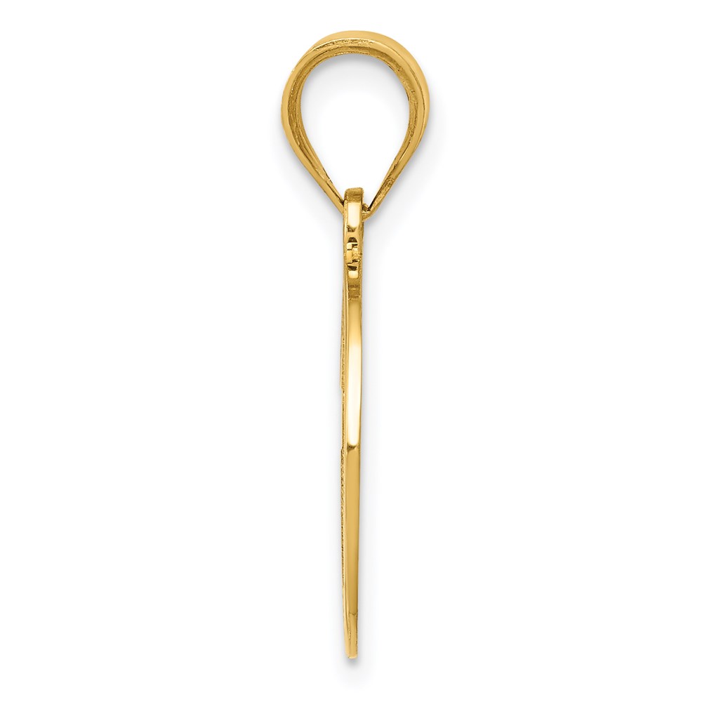 14k Reversible Cross and 1ST HOLY COMMUNION Charm - Image 2