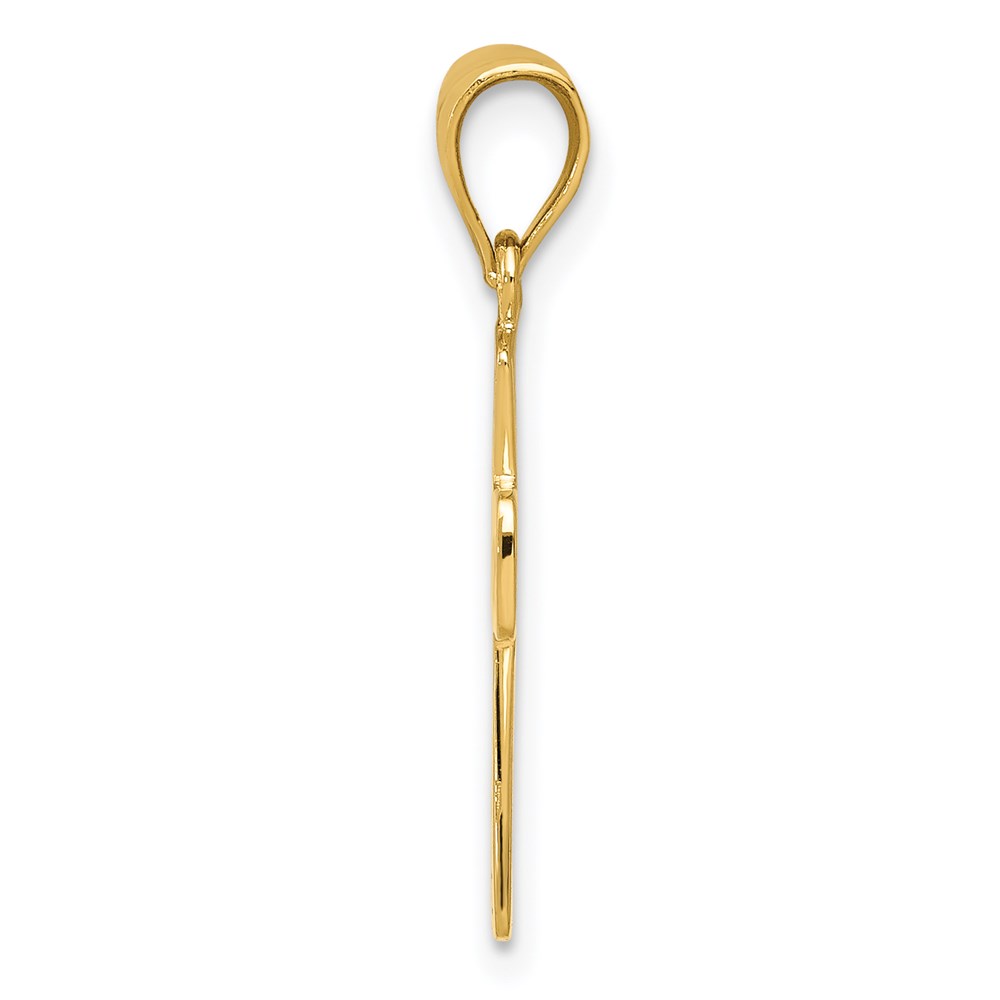 14k Polished FIRST HOLY COMMUNION Cross Pendant - Image 2