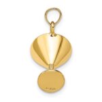 14K 3-D Martini with Green Enameled Olive Charm - Image 3