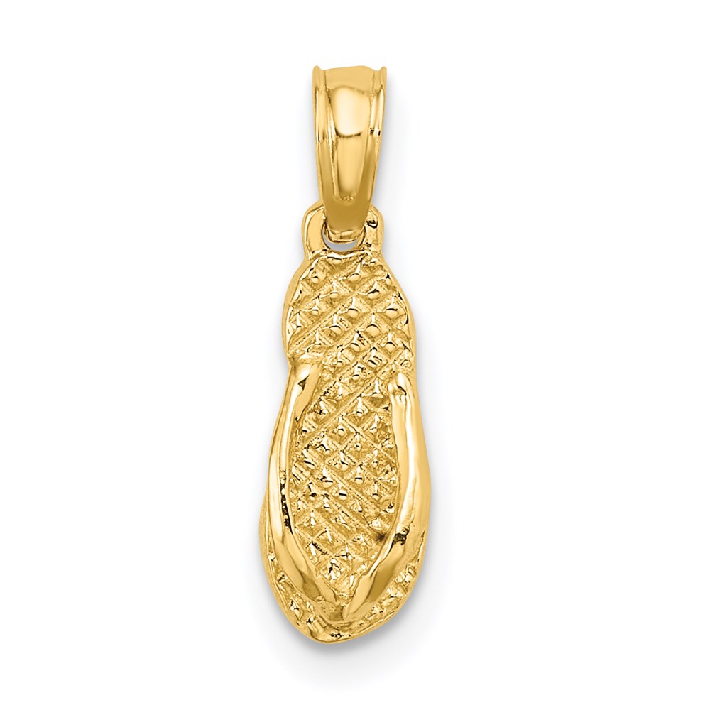 14K JAMAICA Flip-Flop Charm - Image 1