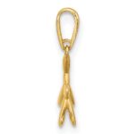 14K Polished 3D Balloon Puppy Pendant Charm - Image 2