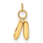 10k Ballet Slippers Charm - Image 4