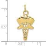 10k Nurse Symbol Charm - Image 3