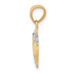 10K w/Rhodium Small Dolphin Charm - Image 2