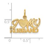 10K I LOVE My HUSBAND Charm - Image 3
