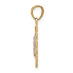 10k Two-tone with White Rhodium Our Lady of Guadalupe Pendant - Image 2