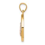 10k Two-tone with White Rhodium Our Lady of Guadalupe Pendant - Image 2