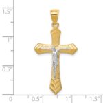10K w/Rhodium Passion Crucifix Pendant - Image 3