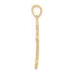 10k Budded Cross Pendant - Image 2