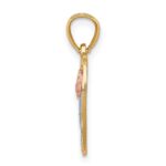10K Two-Tone W/White Rhodium D/C MAMA Pendant - Image 2