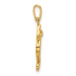 10K Polished CZ Seahorse Charm - Image 2