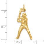 10K Baseball Charm - Image 3