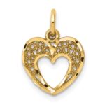 10k Heart Charm