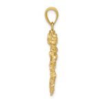 10k Solid 3-D Dragon Pendant - Image 2