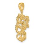 10k Solid 3-D Dragon Pendant - Image 5