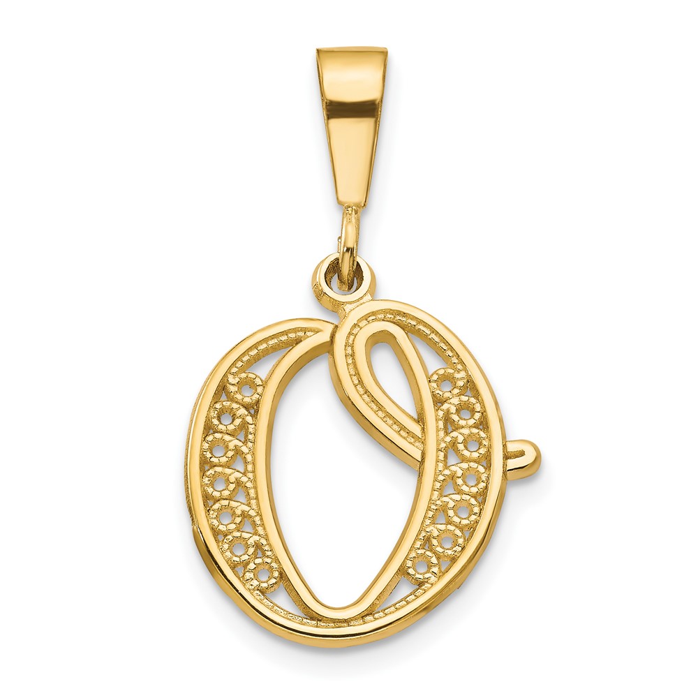 10C242_O.jpg 10k Initial O Pendant - Image 1