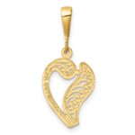 10k Initial V Pendant - Image 4