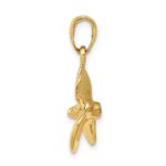 10K Polished 3-D Propeller Pendant - Image 2
