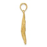 10K Polished Open-Backed Starfish Pendant - Image 2
