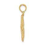 10k Polished Open-Backed Starfish Pendant - Image 2