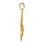 10k Polished Sailfish Pendant - Image 2