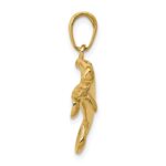 10K Solid Polished Manatee Pendant - Image 2