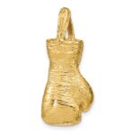 10K Hollow Polished 3-D Boxing Glove Pendant - Image 3
