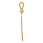 10k Fleur de Lis Cross Pendant - Image 2
