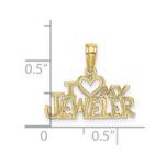 10k I HEART MY JEWELER Charm - Image 3