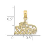 10k #1 Sister Pendant - Image 3