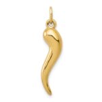 10k 3D Italian Horn Charm