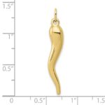 10k Italian Horn Charm - Image 3