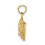 10K 3-D Taurus Zodiac Pendant - Image 2