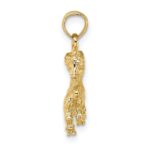 10K 3-D Capricorn Zodiac Pendant - Image 2