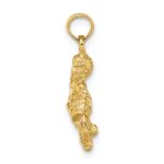 10K 3-D Aquarius Zodiac Pendant - Image 2