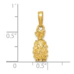 10k 3-D Pineapple Pendant - Image 3