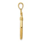 10K 3D Fish Hook Pendant - Image 2