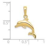 10k Dolphin Pendant - Image 3