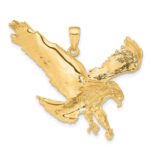 10k Textured Eagle Landing Pendant - Image 4