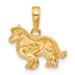 10k Collie Dog Pendant - Image 4